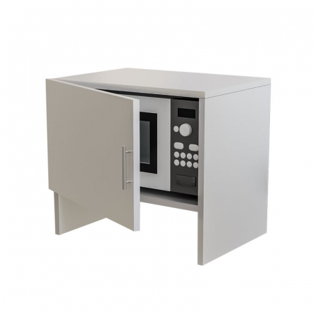 Bucatarie - Masca Cuptor cu Microunde Lucmi, Pal Alb Mat 18mm, cant ABS, 1 ușă,  54 (L) x 40(a) x 50(h)cm