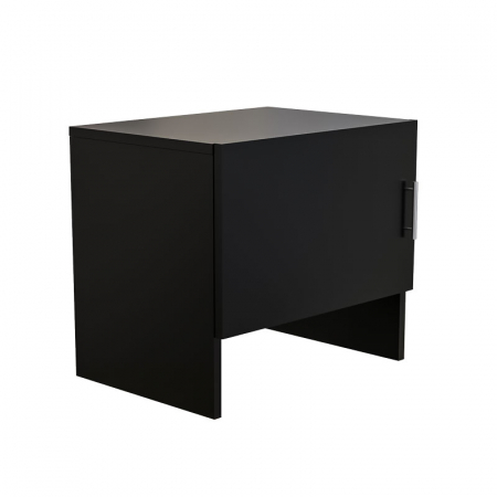 Masca Cuptor cu Microunde Lucmi, Pal Negru Mat 18mm, cant ABS, 1 ușă,  54 (L) x 40(a) x 50(h)cm [2]