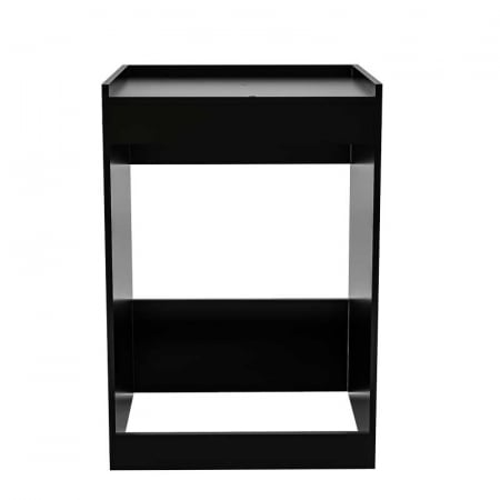 Masca masina de spalat cu uscator deasupra, Lucmi,  pal 18mm, fara usa, negru, 70.6 x 65 x 102.3cm [4]