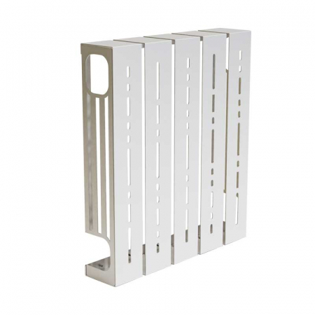 Masca modulara pentru calorifer Lucmi,  Tabla OL 2mm vopsita in camp electrostatic ALB MAT, 55 x 12 x63(h)cm