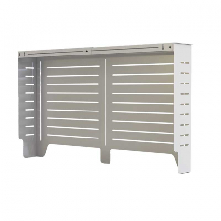 Masca pentru calorifer Lucmi EXTENSIBILA,  Tabla OL 2mm vopsita in camp electrostatic alb MAT, 149/95 x 20 x 85(h)cm [4]