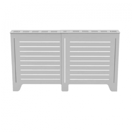 Masca pentru calorifer Lucmi EXTENSIBILA,  Tabla OL 2mm vopsita in camp electrostatic alb MAT, 149/95 x 20 x 85(h)cm [2]