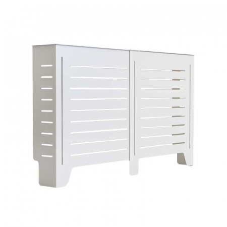 Masca pentru calorifer Lucmi EXTENSIBILA,  Tabla OL 2mm vopsita in camp electrostatic alb MAT, 149/95 x 20 x 85(h)cm