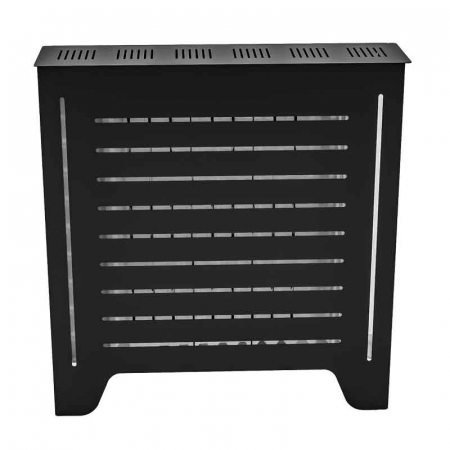 Masca pentru calorifer Lucmi,  Tabla OL 2mm vopsita in camp electrostatic negru MAT, 80 x 20 x 85(h)cm [1]