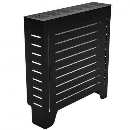 Masca pentru calorifer Lucmi,  Tabla OL 2mm vopsita in camp electrostatic negru MAT, 80 x 20 x 85(h)cm