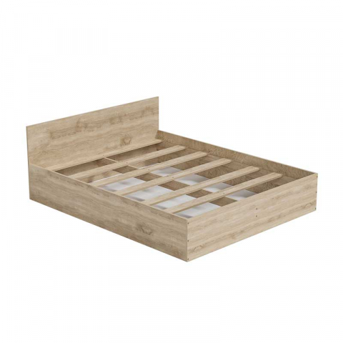 Pat LUCMI 160 x 200 , PAL MELAMINAT EGGER STEJAR, SUPORT SALTEA INCULS