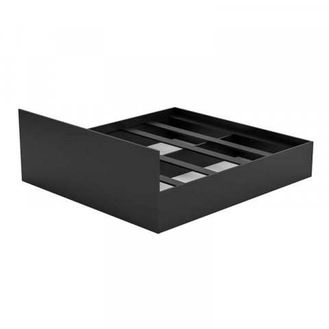 Pat LUCMI 180 x 200, PAL MELAMINAT EGGER NEGRU, SUPORT PENTRU SALTEA INCLUS [2]