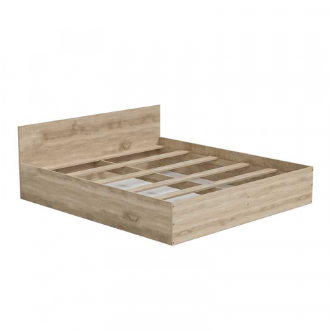 Pat LUCMI 180 x 200 , PAL 18mm Melaminat EGGER STEJAR, Suport pentru saltea inclus