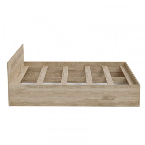 Pat LUCMI 180 x 200 , PAL 18mm Melaminat EGGER STEJAR, Suport pentru saltea inclus [1]