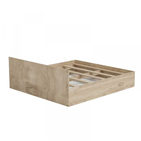 Pat LUCMI 180 x 200 , PAL 18mm Melaminat EGGER STEJAR, Suport pentru saltea inclus [2]