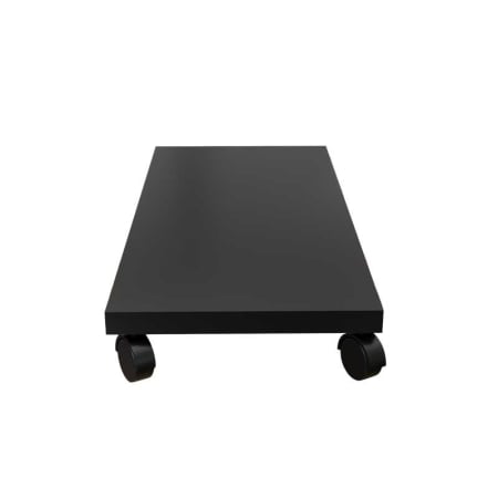 Suport Mobil pentru unitate calculator, Lucmi, Pal 18mm, Negru Mat, Cant ABS 2mm, 4 roti cu frana, 25 x 45 x 5.3(h)cm [3]