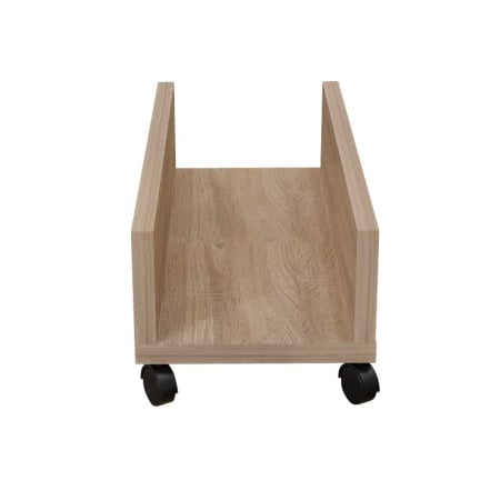 Suport Mobil pentru unitate calculator, Lucmi, Pal 18mm, Stejar Natur, Cant ABS 2mm, 4 roti cu frana, 25 x 45 x 15(h)cm [2]