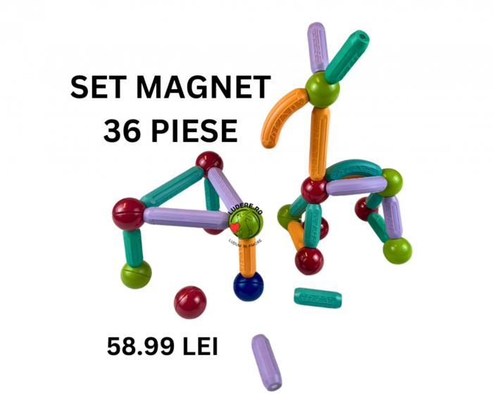 Joc Ingenios cu Bare Magnetice set 36 piese mari [2]