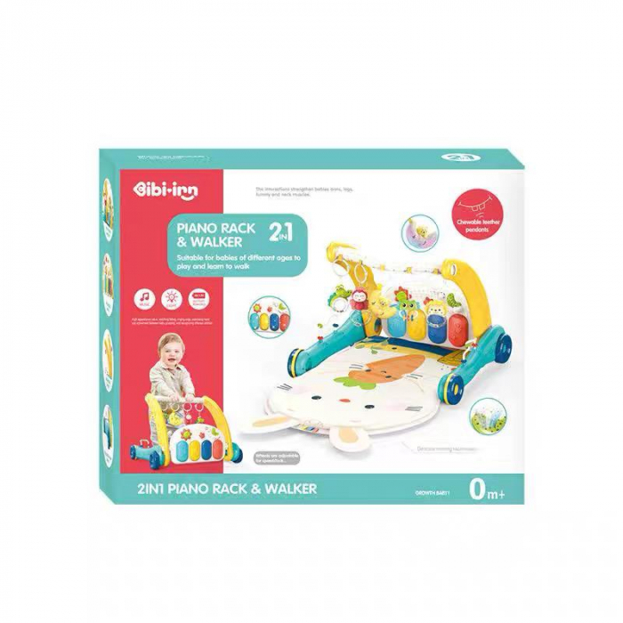Antemergator interactiv si salteluta cu pian Multistage Walker 2 in 1 [8]