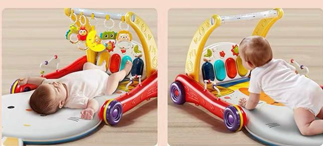 Antemergator interactiv si salteluta cu pian Multistage Walker 2 in 1 [3]