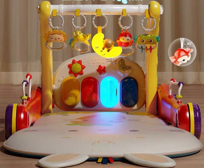 Antemergator interactiv si salteluta cu pian Multistage Walker 2 in 1 [6]
