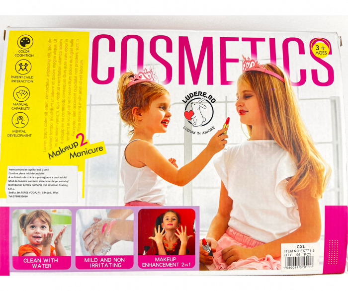 Set Machiaj pentru Copii, Forma Acadea, Fashion Makeup, Varsta 5+ [2]