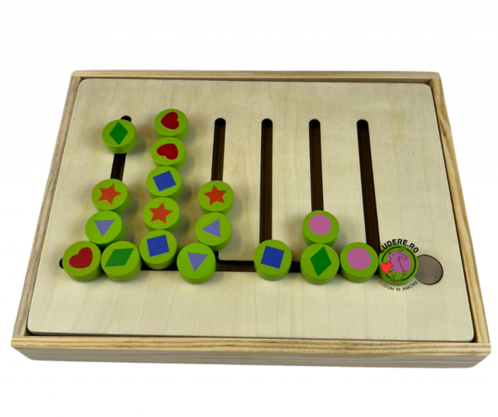 Tabla Magnetică Educativă 2 in 1: Invățăm să Gândim Logic & Desenăm [3]