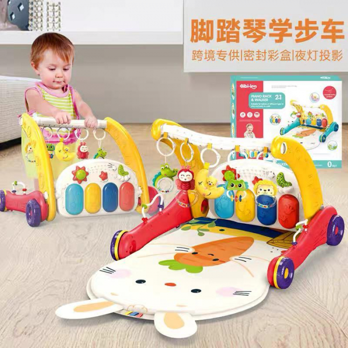 Antemergator interactiv si salteluta cu pian Multistage Walker 2 in 1 [10]