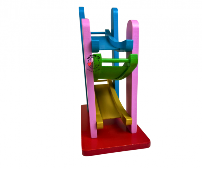 Circuit Zig Zag Gravitational din Lemn [2]