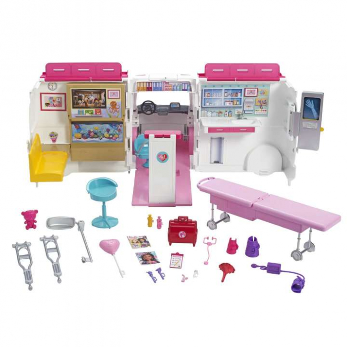 Ambulanta / cabinet medical Barbie 2 in 1 [6]