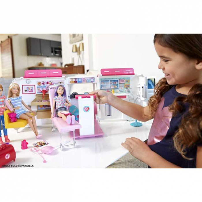 Ambulanta / cabinet medical Barbie 2 in 1 [3]