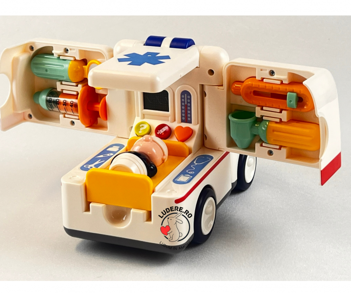Ambulanta HOLA cu sunete lumini si personaje [3]