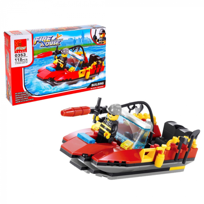 Barca de salvare blocuri de tip Lego 118 piese [2]