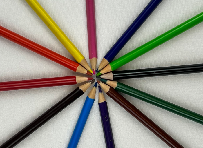 Creioane de colorat SkyGlory 12 culori ergonomice [1]