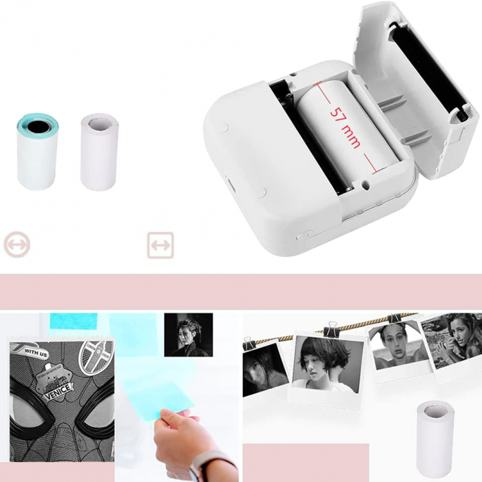 Imprimanta termica hartie sau etichete pentru copii  CU BLUETOOTH [3]