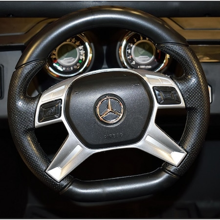 Masinuta copii Mercedes Suv 4x4 180w, proiectoare, bluetooth, scaune piele [2]