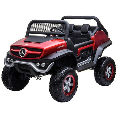 Masinuta copii Mercedes Suv 4x4 180w, proiectoare, bluetooth, scaune piele [7]