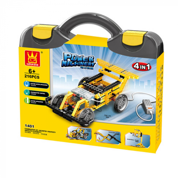 Masinuta electrica 4 in 1  216 piese  compatibil LEGO [4]