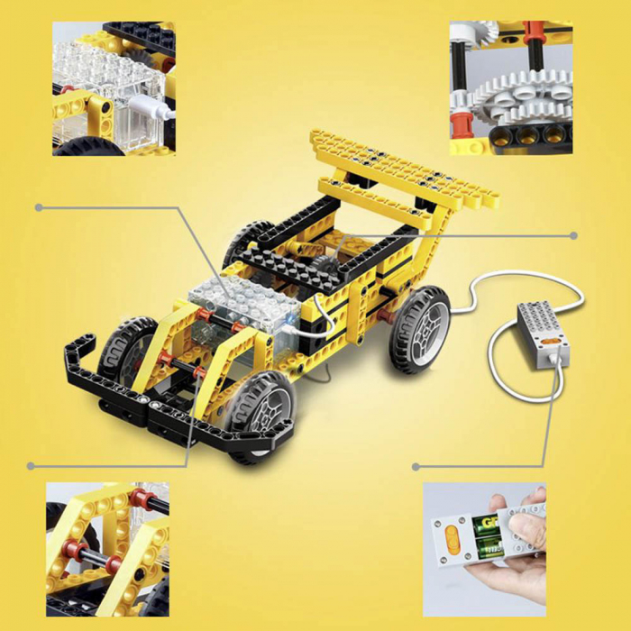 Masinuta electrica 4 in 1  216 piese  compatibil LEGO [2]