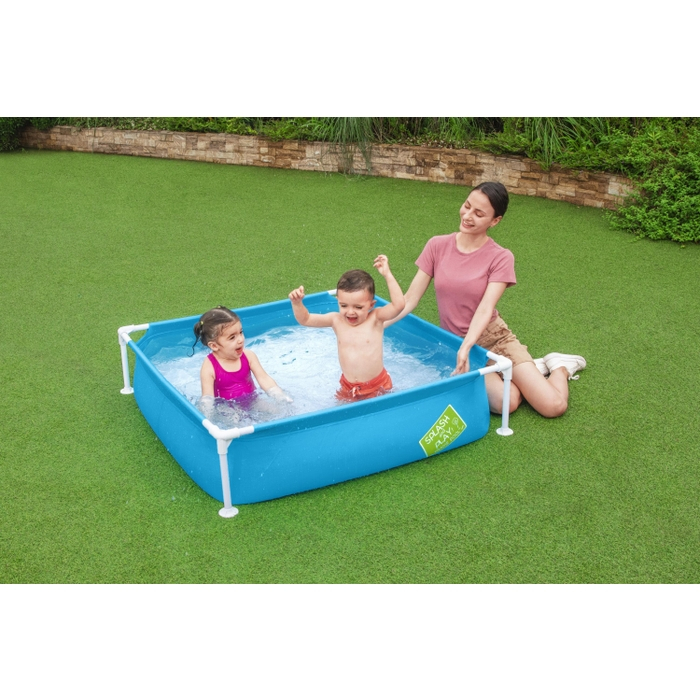 Piscina copii, cu cadru metalic, Bestway , patrata, 122 x 122 x 30.5 cm [3]