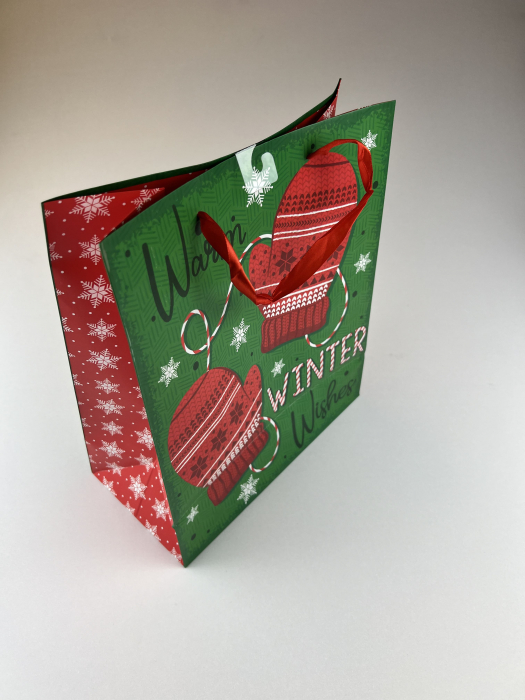 Punga cadou winter wishes 26cm x 32 cm [3]