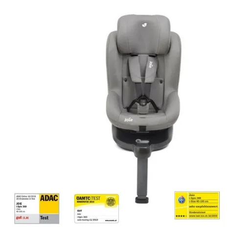 Scaun auto i-Spin 360° Gray Flannel, nastere - 105 cm, testat ADAC [8]