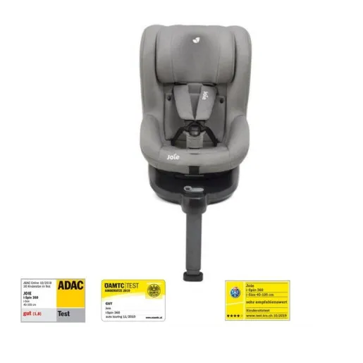 Scaun auto i-Spin 360° Gray Flannel, nastere - 105 cm, testat ADAC [4]