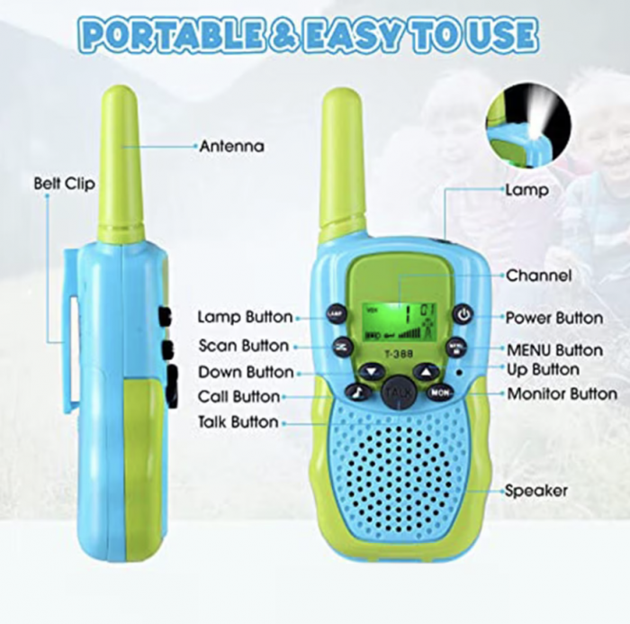 Set 3 statii Walkie Talkie pentru copii, Antena si Lanterna, Raza de Actiune de pana 3 km [3]