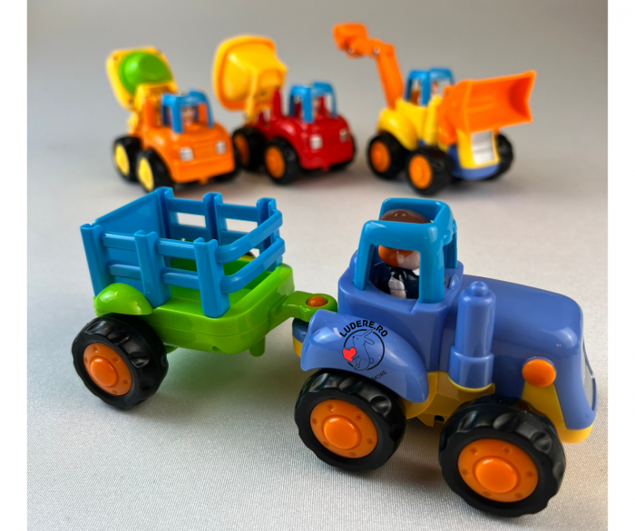 Set 4 utilaje de jucarie pentru copii  4x4 [8]
