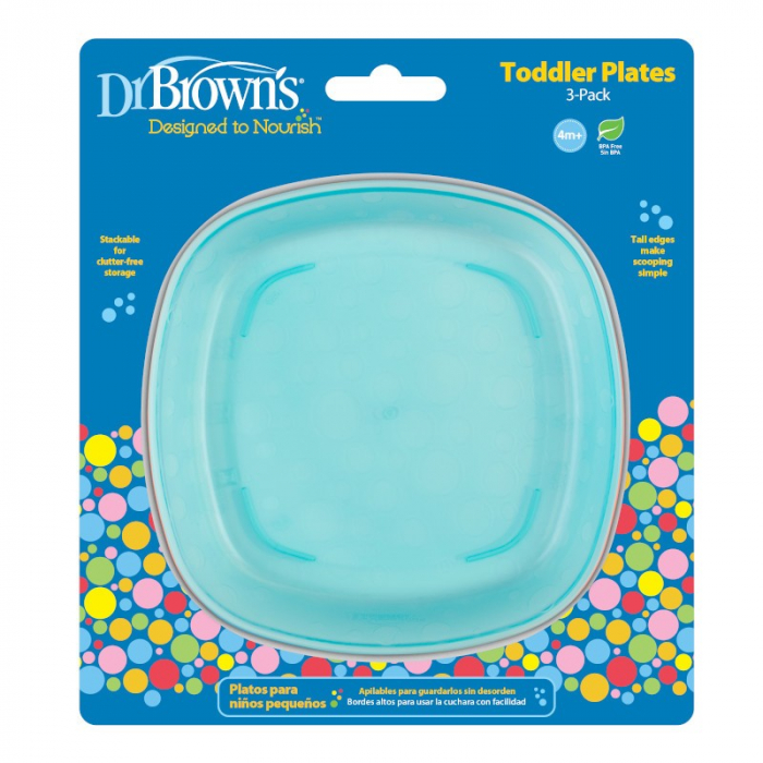 Set farfurii colorate ptr. bebelusi (3pack) [4]