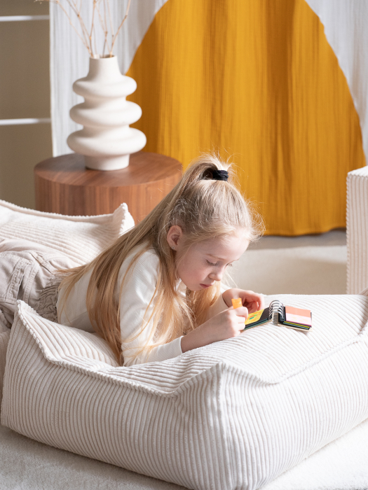 Square Ottoman Marshmallow [2]