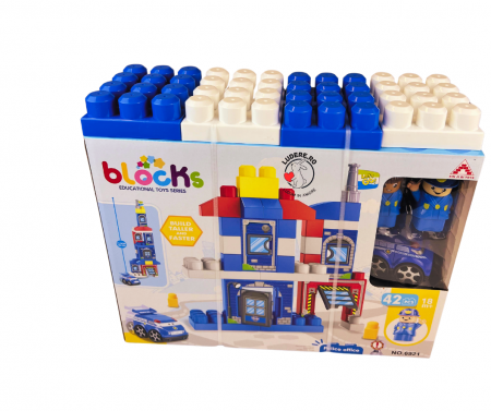 Jocuri de constructie - Blocuri de construtie mari de tip Duplo 42 piese 18 luni