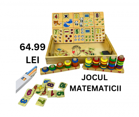 Centre activitati - Jocul Matematicii cu numaratoare creta si tabla de scris
