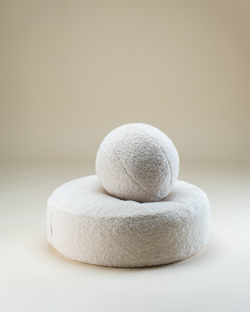 Beanbag Ottoman Cream White [1]