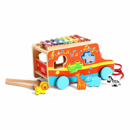 Camionul Xilofon jucarie de sortat din lemn [1]
