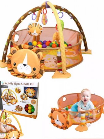 Centru de activitati bebelusi si tarc cu bile, 3 in 1, set 30 de bile colorate inclus [3]