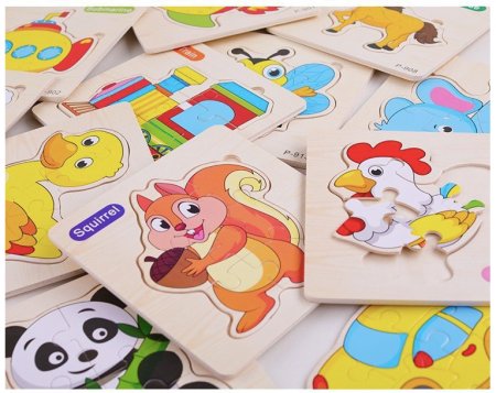 joc  Puzzle Incastru BUBURUZA Montessori [1]