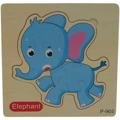 joc  Puzzle Incastru ELEFANT Montessori [0]