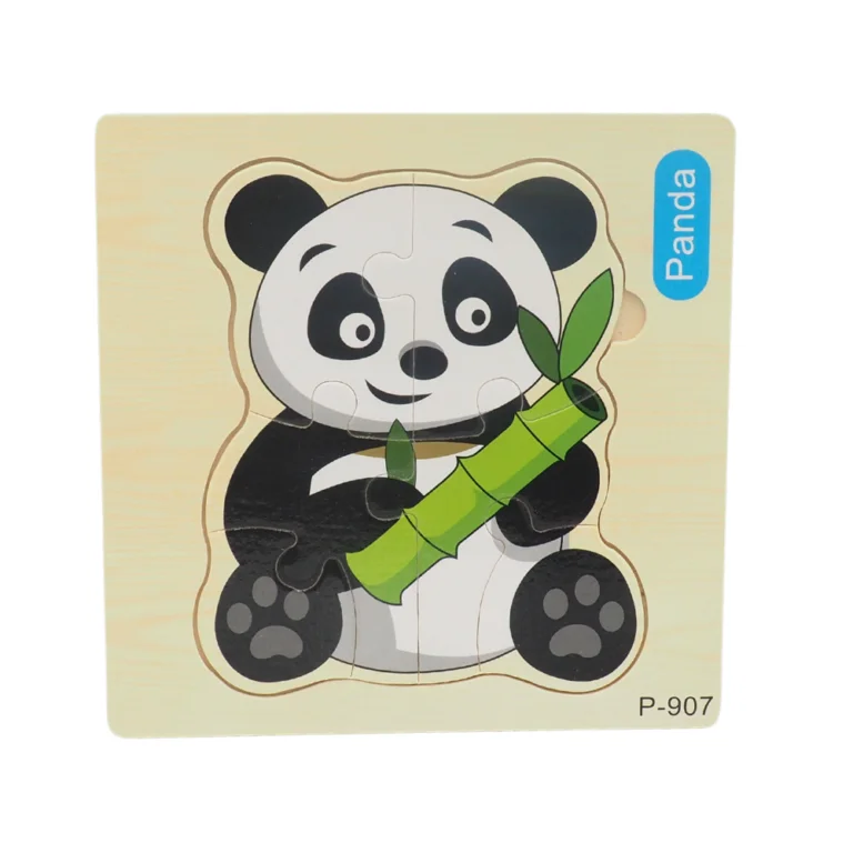 Jucarii educative - joc  Puzzle Incastru PANDA Montessori